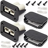 Vista 9 de Panel de montaje de enchufe de 120 A con cubierta antipolvo compatible con conectores Anderson SB120 placa empotrada de montaje empotrado, 2 bases