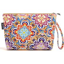 Gloppie Small Makeup Bag for Purse Boho Cosmetic Sunscreen Bags for Women
