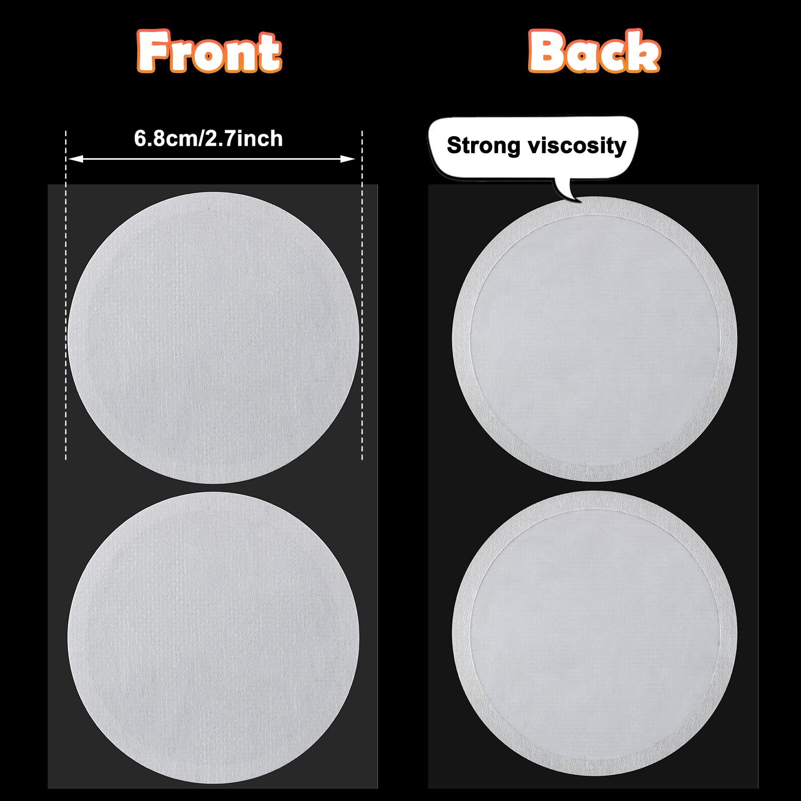 Snapklik.com : 20 Pieces 2.7 Inch Synthetic Filter Paper Stickers 0.3 ...