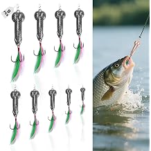 9Pcs Funny Fishing Lures, 2026 Different Sizes Metal Prank Fishing Lures for Bass,Trout,Salmon,Catfish,Kingfish and More - Fishing Gifts for Men,Fishermen