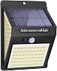 litogo 140 LED Solar Security Lights Outdoor, Solar Motion Sensor Lights 270ºWide Angle Waterproof Solar Powered Durable Wall Lights Outside 3 Modes for Garden Fence Door Yard Garage Pathway (1 Pack) [Energy Class E]