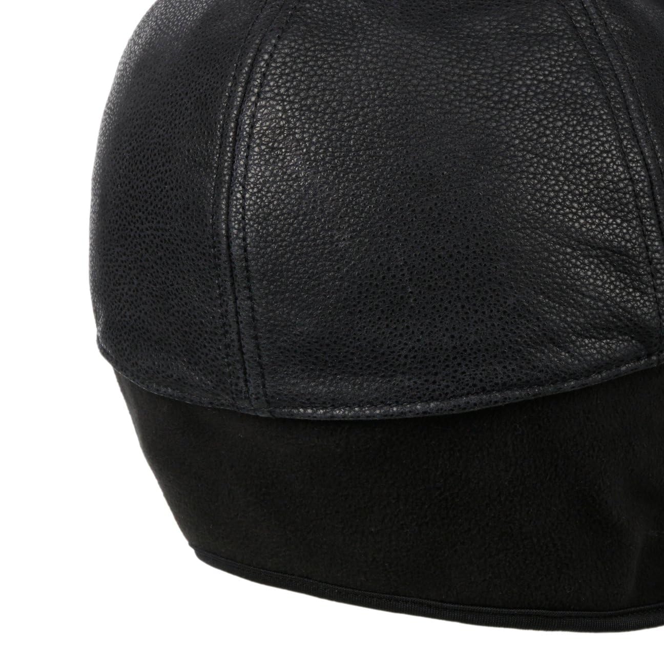 Stetson Cappellino con Paraorecchie Cowhide Donna/Uomo - Berretto in Pelle Baseball Visiera, paraorecchie, Fodera Inverno Autunno/Inverno