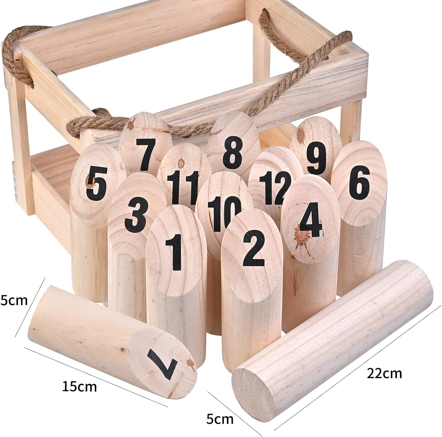 GOLDGE Number Kubb Games, Kubb Garden Games Number Outdoor Games Kubb