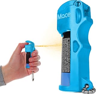 Mace Pepper Spray - Triple Action Model, 3-in-1 Formula (OC, Tear Gas, UV Dye), Flip Top Safety Cap, Self Defense Spray for Women & Men