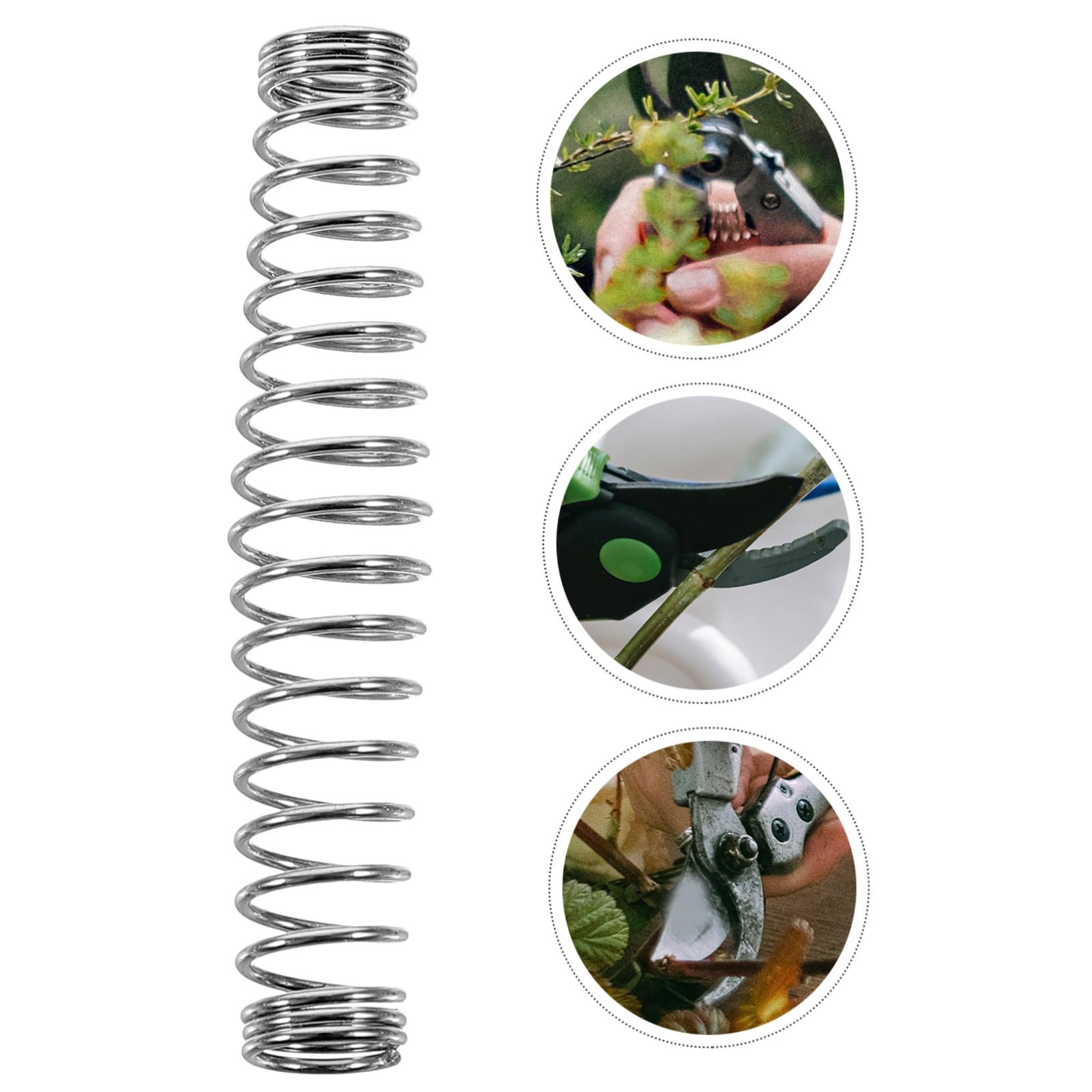 HAKIDZEL 3pcs Pruning Shears Replacement Spring Trimming Scissors Springs for Garden Pruners Easy Install Replace Strong