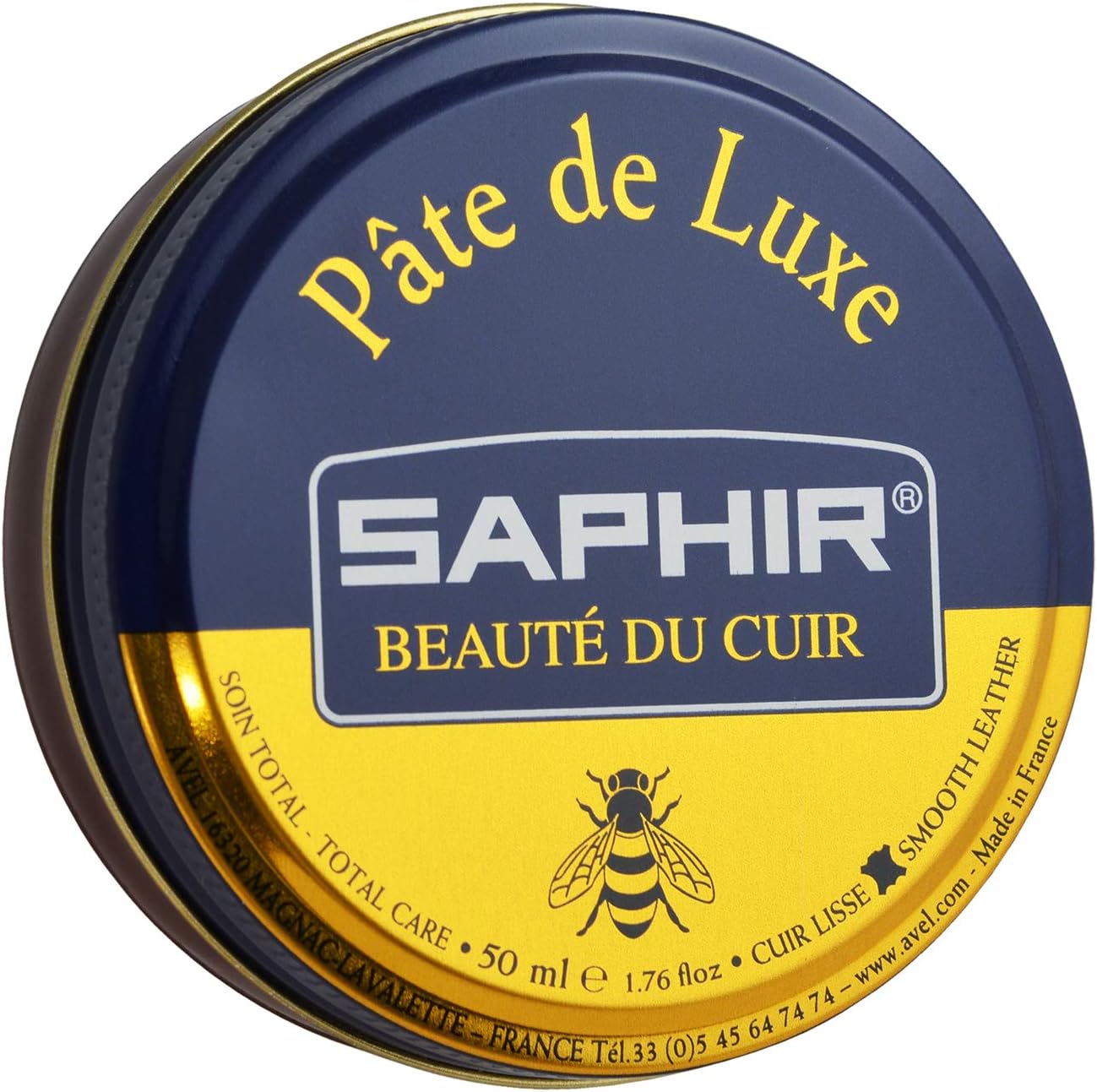 Saphir Luxury Paste Wax, 50 ml, Brown