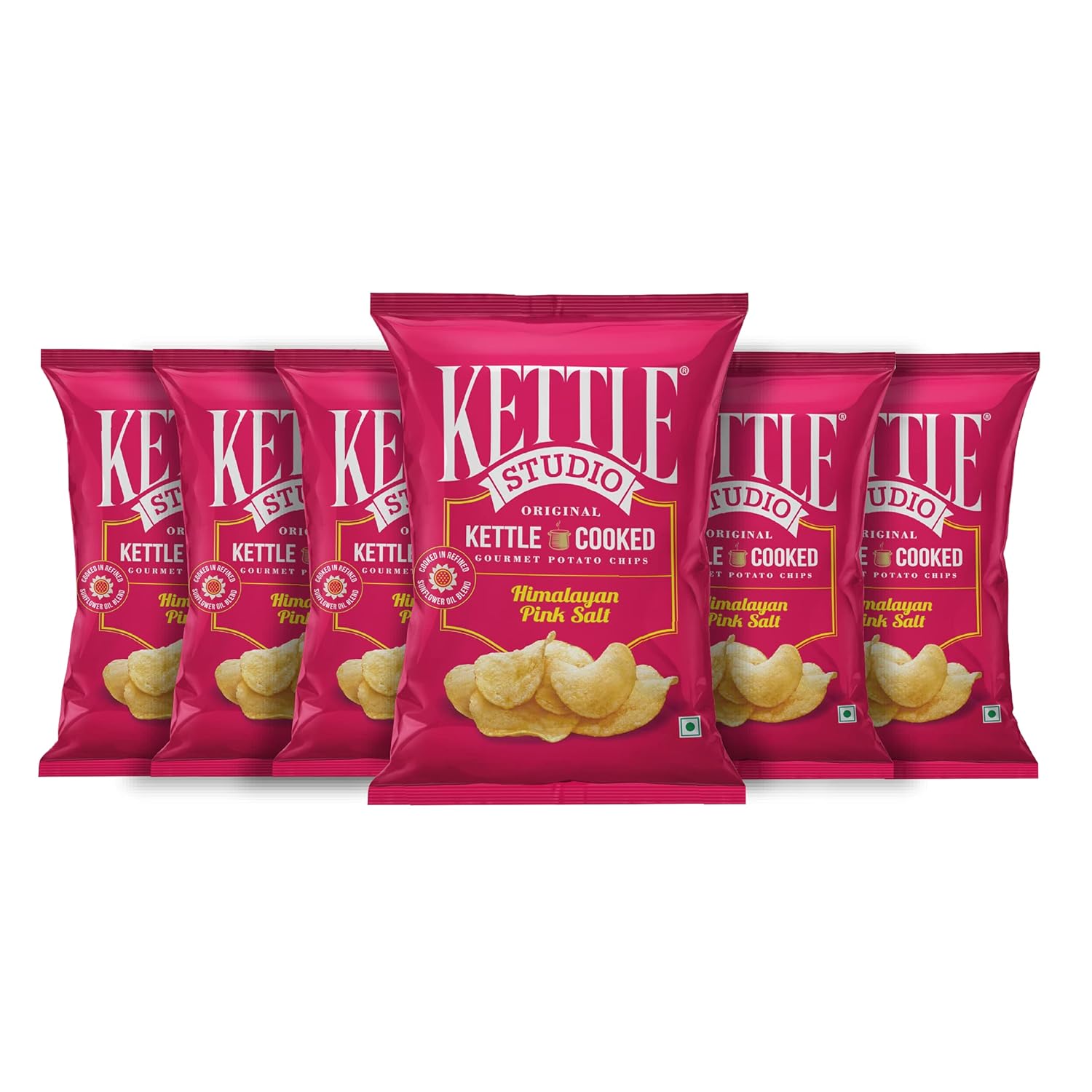 Kettle Studio Potato Chips (Himalayan Pink Salt Pack of 6, 47GM