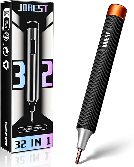 Jorest 32-w-1 mały precyzyjny zestaw śrubokrętów magnetyczny, prezenty na Walentynki dla mężczyzn, ojca, wielofunkcyjny mini zestaw narzędzi naprawczych z Torx do okularów, aparatu, telefonu