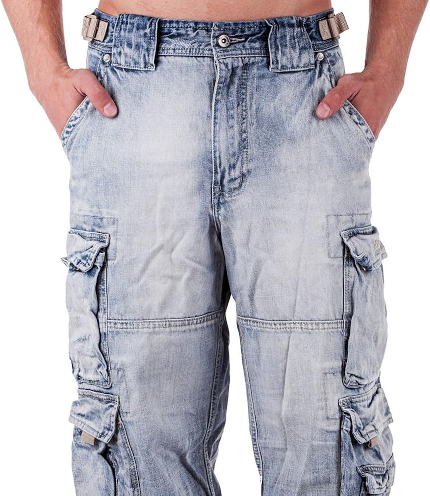 Jet Lag - Jeans - cargo - Uomo Denim Bleached XXL/38 : Amazon.it:  Abbigliamento