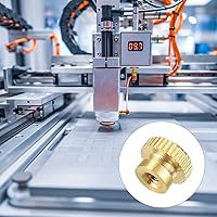 Vista 5 de uxcell Tuercas moleteadas de latón, M3x0.0.197 in redondo escalonado perillas sujetadores para impresora 3D, equipo electrónico, 8 piezas