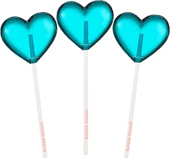 Amazon.com : Rainbow Mix Heart Lollipops, 2