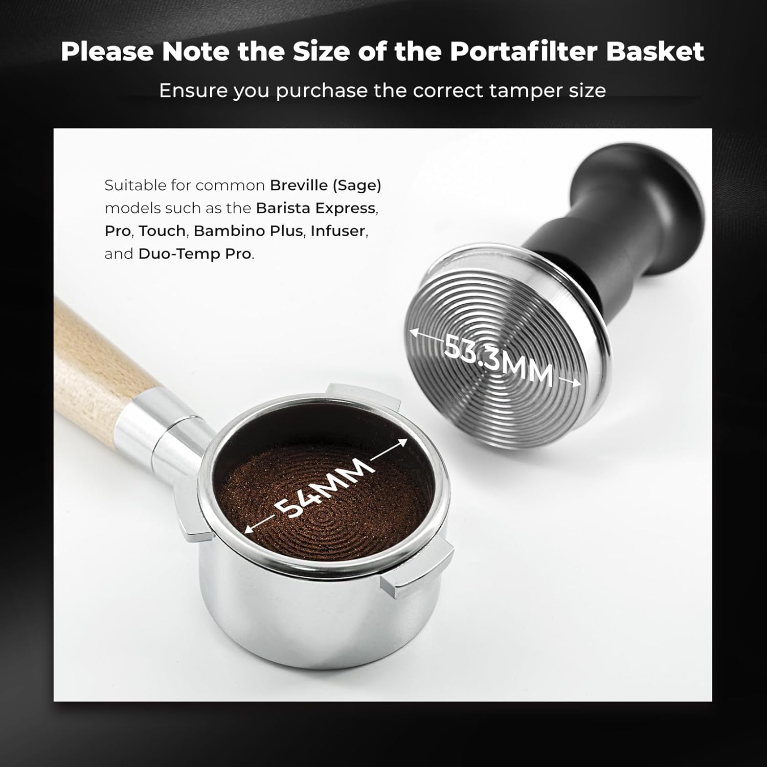 Cofforbiz タンパー 54mm、30ポンド スプリング式自動 - リップルベースのコーヒータンパーで校正、ホームコーヒーバー Amazon |  ブレビルマシン用54mmエスプレッソタンパーローズウッドKNODOSオートレベリング、ダブルスプリング式木製30ポンド キャリブレーション ...