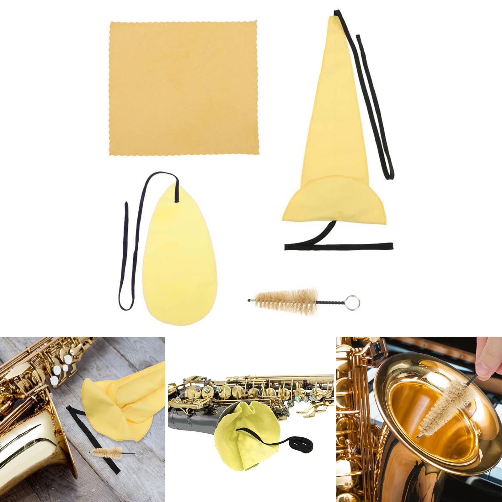 Chiffon De Nettoyage Pour Saxophone Alto Et Ténor - Accessoire Pratique Pour Musiciens - 3