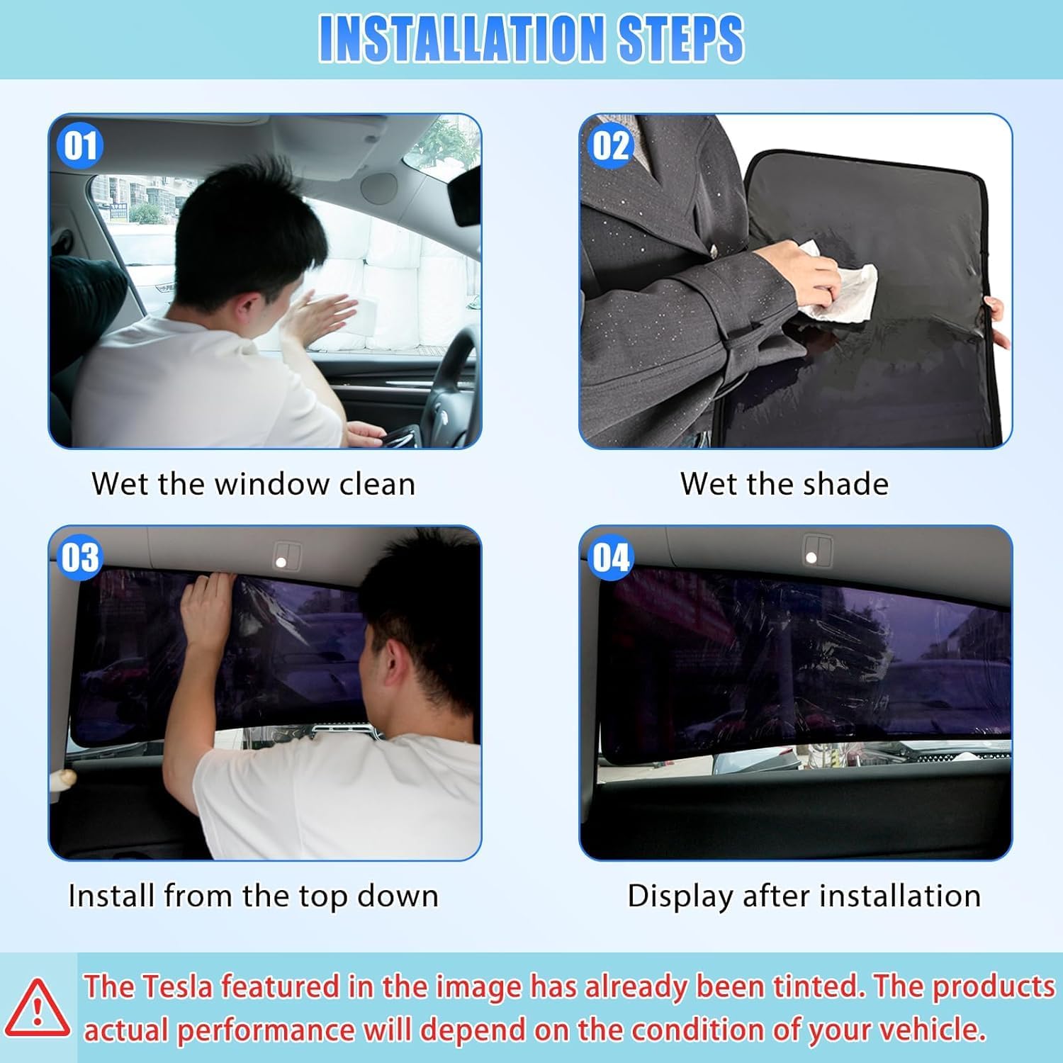 ZATOOTO Tesla Model Y Window Shade for Side Window Sun Shade, 2020-2026