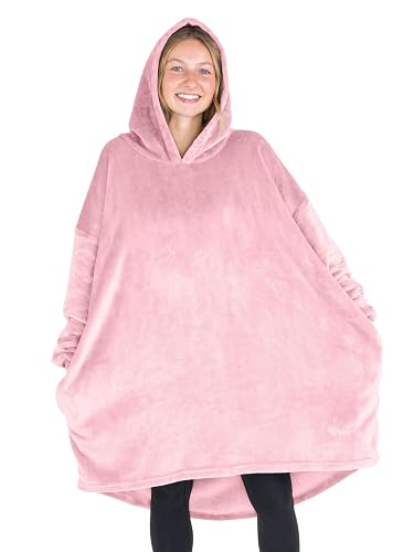 Bare Home Microplush Wearable Blanket with Side Pockets - Soft