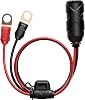 NOCO GC018 15A 14AWG 12V Adapter, Heavy-Duty Cigarette Lighter Plug, and Female Socket with Eyelet Terminals