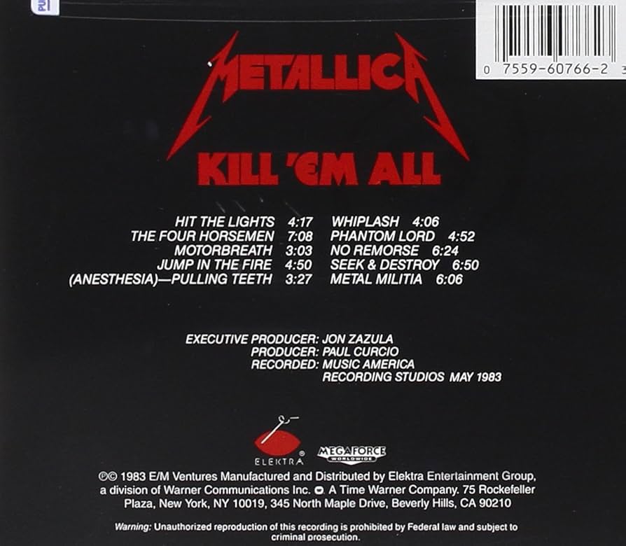 Kill Em All : Metallica: Amazon.ca: Music
