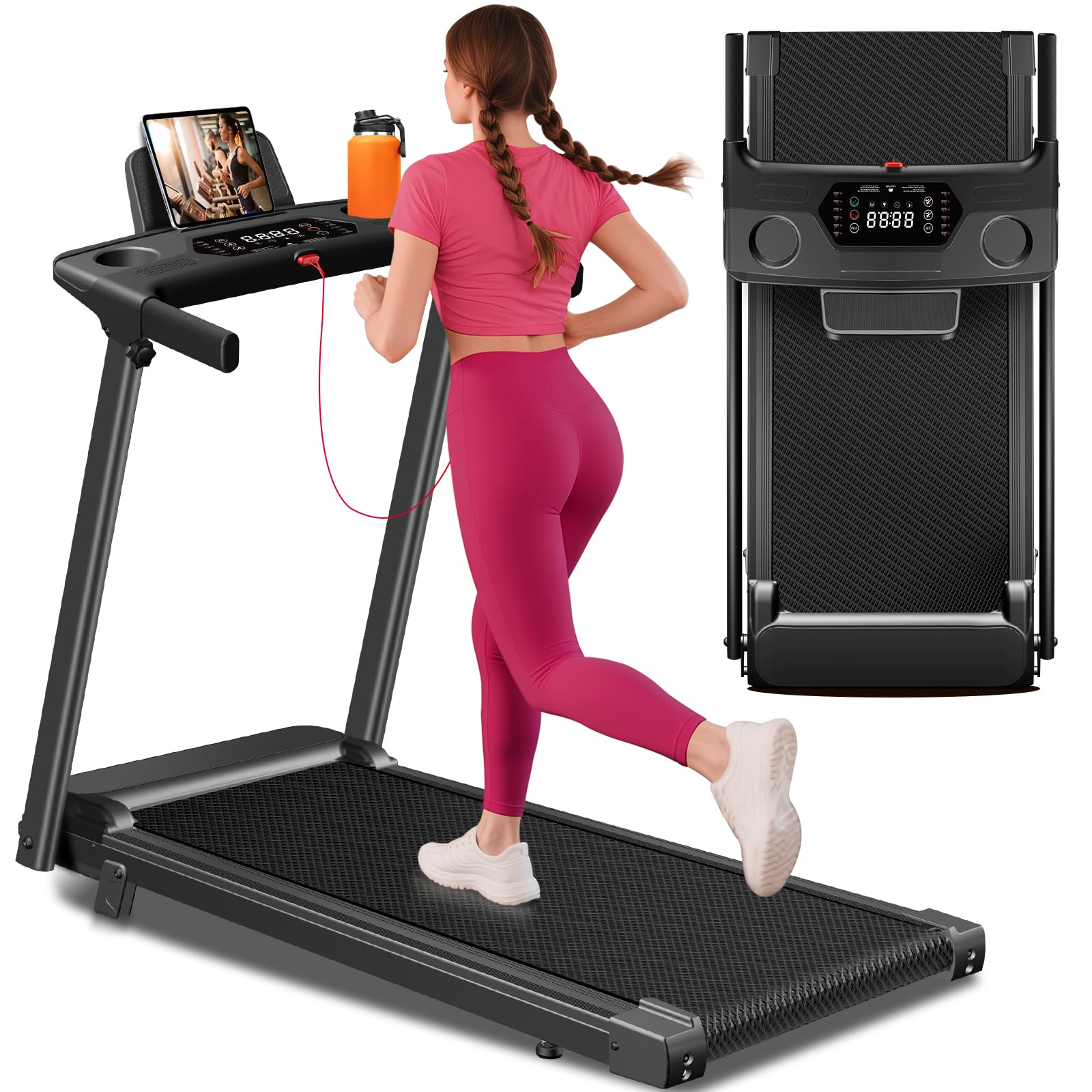 Photo 1 of NON-FUNCTIONAL. PARTS ONLY------------------------------------------------Aiteid Treadmill with Handles, 3.0HP, 12% Incline, 0.6-6.2 MPH