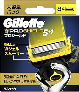 Amazon.co.jp: Gillette ジレット プロシールド 替刃8コ入 : ビューティー