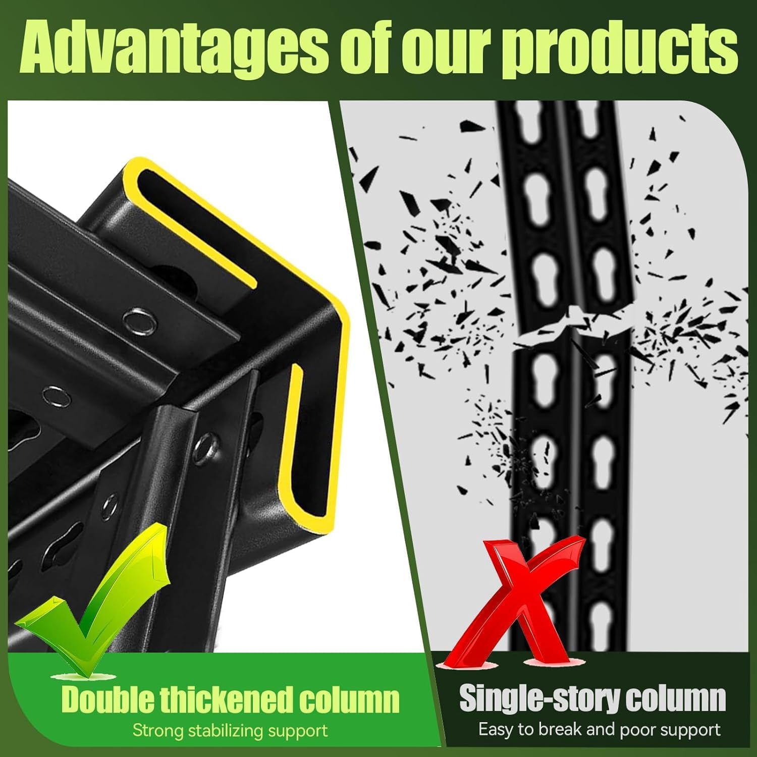 Garage Shelving,Heavy Duty Garage Storage Shelves,Metal Shelving Unit,5 Tier Adjustable Steel Utility Shelf,Use for Basement,Warehouse, Pantry Closet,Black (Steel-72''H*16" D*36''W)