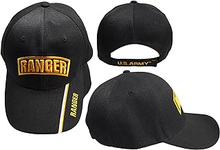 U.S. United States Army Ranger Black Adjustable Embroidered Cap Hat CAP581 - Licensed