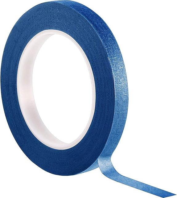 Chuangdi 1/2 Inch Width x 55 Yards Multi-use Painter's Tape, Masking Tape Drafting Tape Scrapbooking Tape (Blue,12 mm)