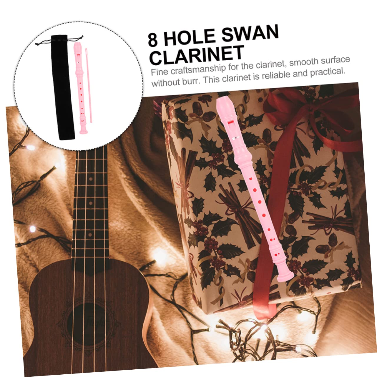 ERINGOGO 1Set Treble Recorder High Pitch Flute for Beginners Music Lessons and Durable Material