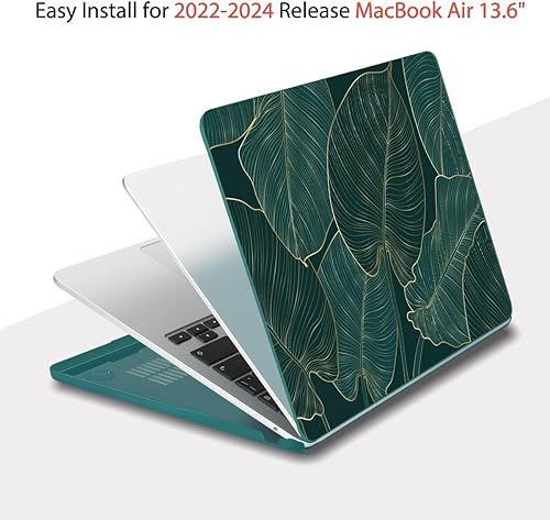 Miniatura 5 de Teryeefi Compatible con MacBook Air 13.6 Case M2 2022 Rlease (modelo A2681), carcasa rígida de plástico con protector de pantalla, cubierta de