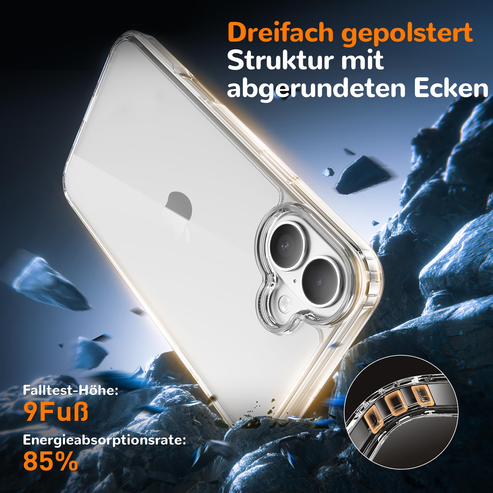The Voyahülle Ultra Thin Clear Case for iPhone 17 offers robust protection with a crystal-clear finish.