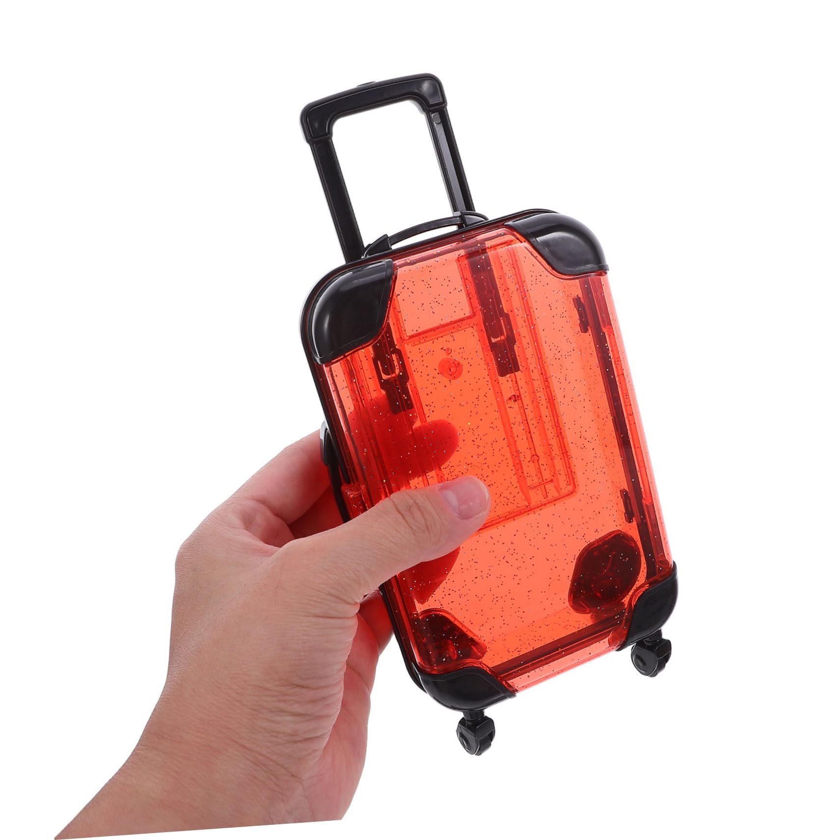FRCOLOR 5pezzi Valigie per Ragazzo Ragazza con Ruote Mini Valigia Giocattolo da Gioco da Viaggio Contenitore per Giocattoli Valigia per Finzione