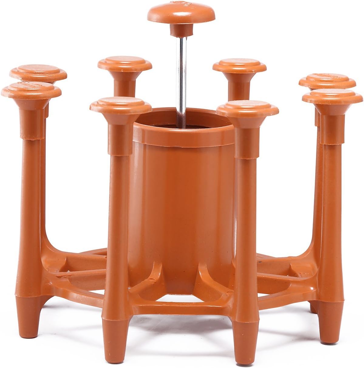 Anjali GC.03 Nylon Glass & Spoon Organiser, 20.2x20.2x10.5 cm, Brown