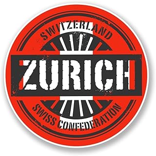 Zurich Switzerland Vinyl Sticker Decal Laptop Car Bumper Sticker Travel Luggage Car Sign Fun 5"