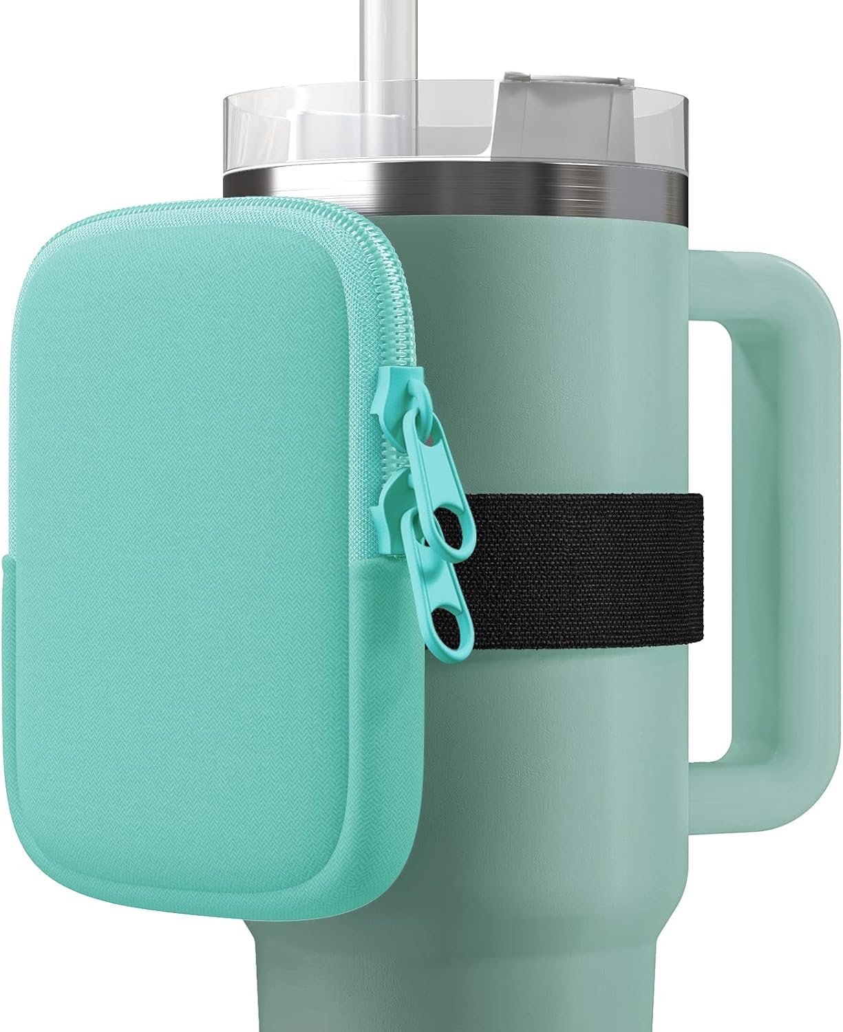 Xylitic Bolsa de garrafa de água para Stanley Quencher Adventure 1,134 g e Stanley IceFlow 567 g 850 g, acessórios de copo de academia para mulheres, bolsa Stanley Cup Pouch portátil para