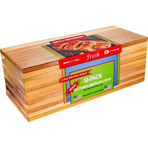 Cedar Grilling Planks - 12 Pack - Made In USA