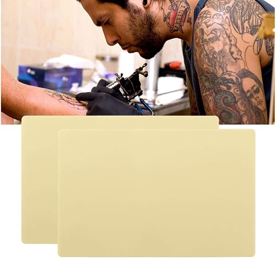 5pcs A4 Size 3MM Thick Synthetic Tattoo Practice Skin Double-sided Tattoo Art Training Silicone Pads Microblading Practice Skin