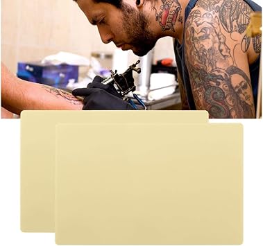 5pcs A4 Size 3MM Thick Synthetic Tattoo Practice Skin Double-sided Tattoo Art Training Silicone Pads Microblading Practice Skin