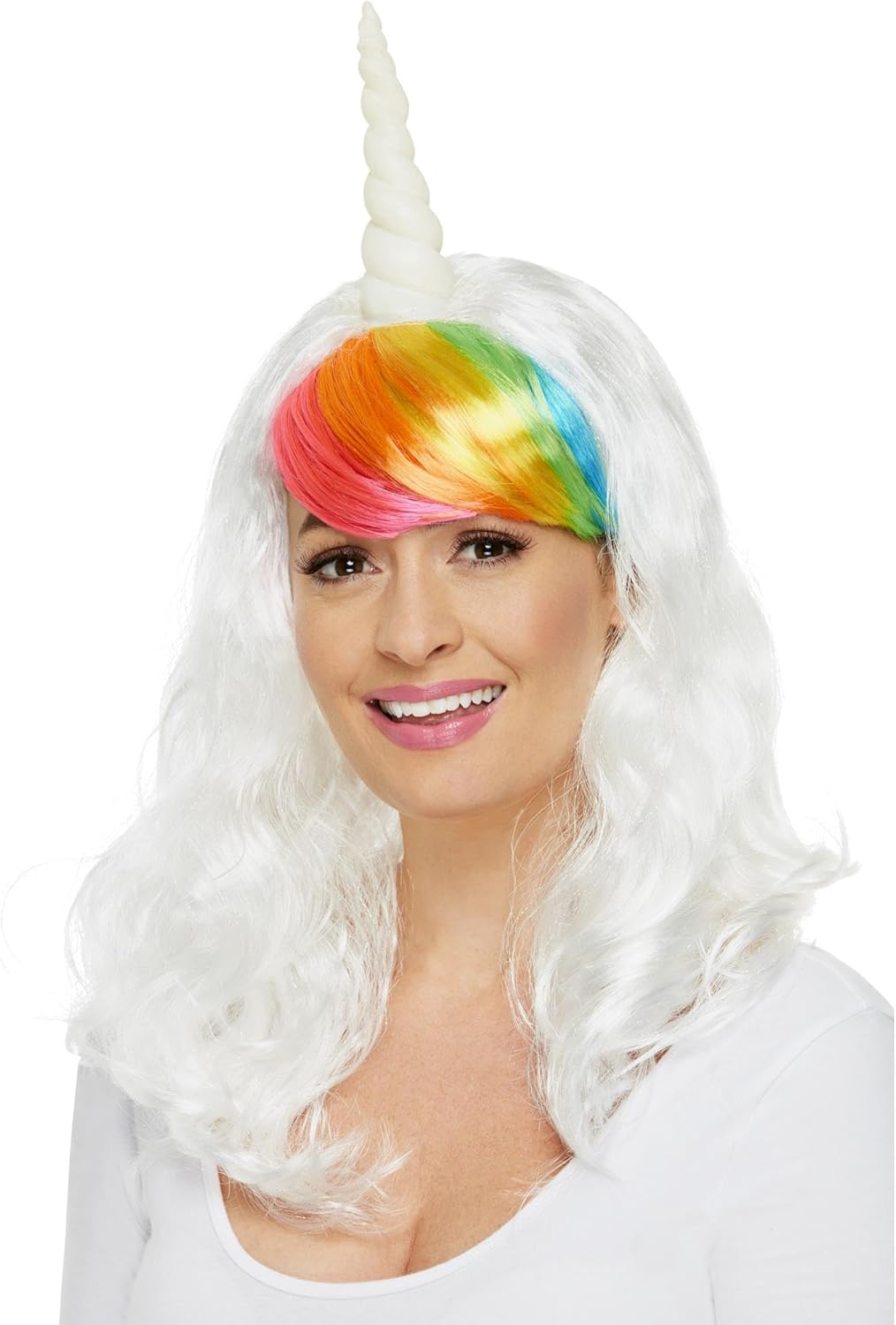 Ladies Unicorn Wig, White