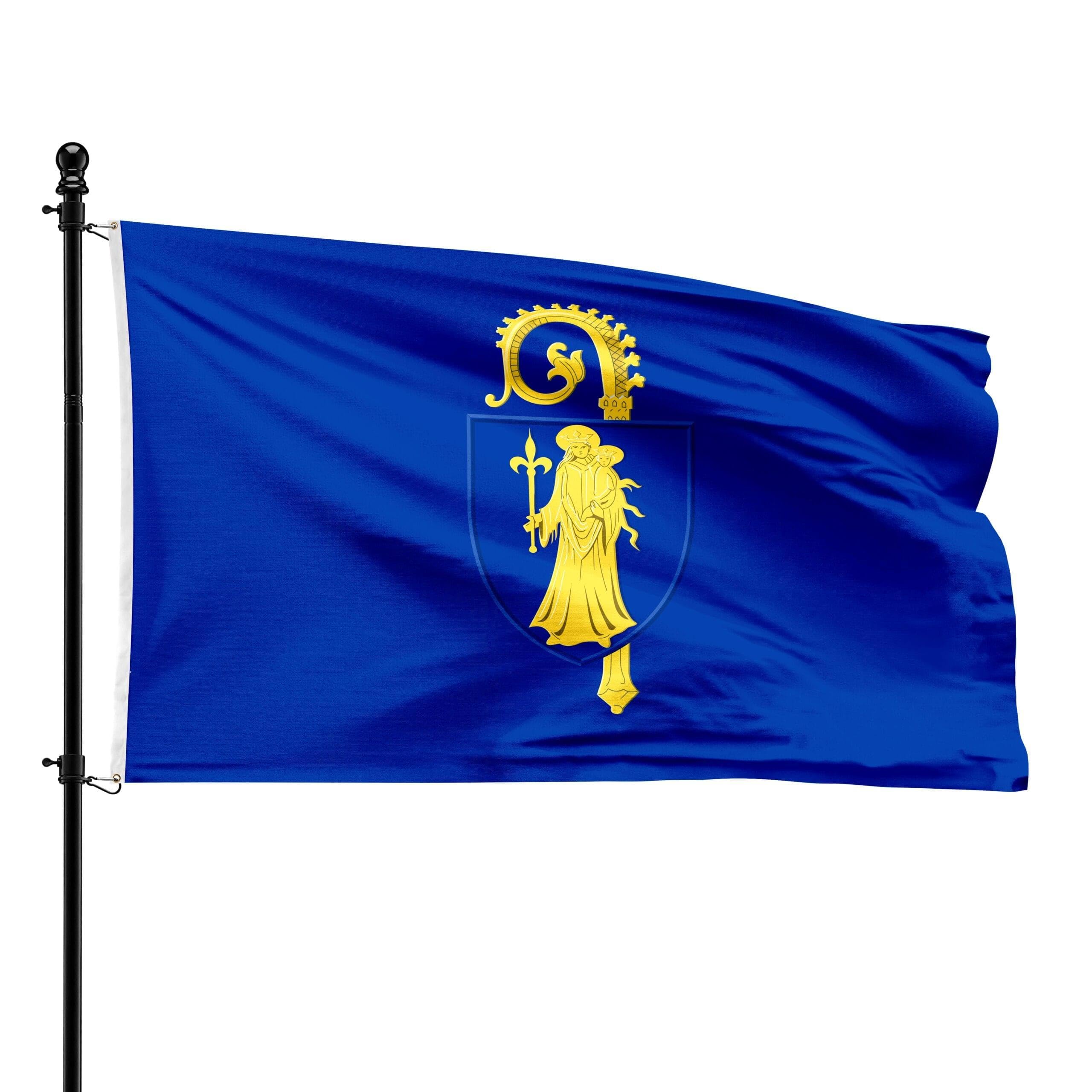 Bandera de Hastière 90 x 150 cm con acabados premium y costuras reforzadas