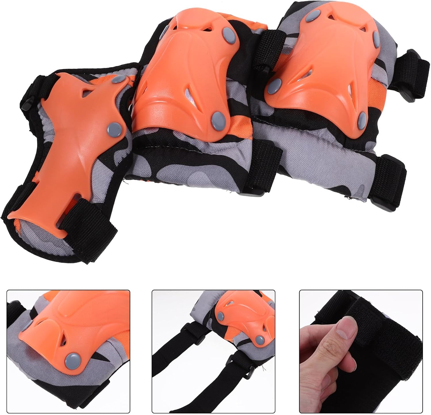 Sosoport Kids Protective Gear Set 2 Youth Knee Pads 2 Elbow Pads 2 Wrist Guards for Roller Skate Bike Skateboard Scooter Sport