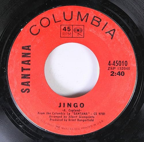 SANTANA 45 RPM JINGO  PERSUASION