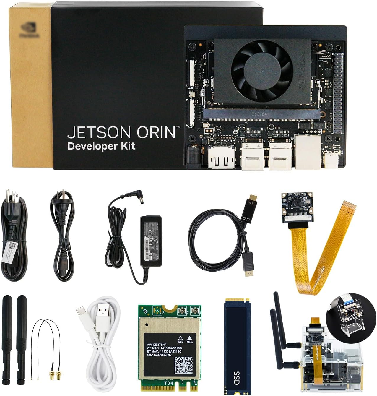N-VIDIA Jetson Orin Nano 8GB RAM Super Board(Official) 67Tops Development Board Kit for Embedded and Edge Systems (8G Official-Camera Adv Kit) N-VIDIA Jetson Orin Nano 8GB RAM Super Board(Official) 67Tops Development Board Kit for Embedded and Edge Systems (8G Official-Camera Adv Kit)