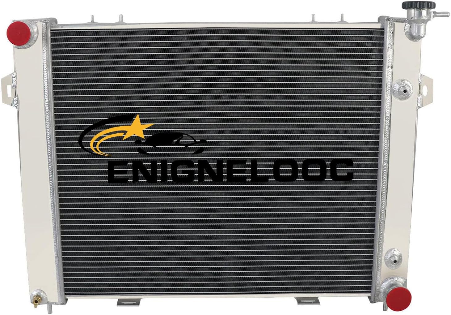 1 Row Aluminum Radiator for 1993-1997 Jeep Grand Cherokee Laredo Limited Laredo Limited SE 5.2L 318ci V8 GAS 1994 1995 1996 93 94 95 96 97