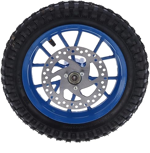 AMONIDA, Neumático y llanta de rueda delantera de 12.5 x 2.75 pulgadas, neumático de goma + llanta de metal, rueda delantera de mini bicicleta de