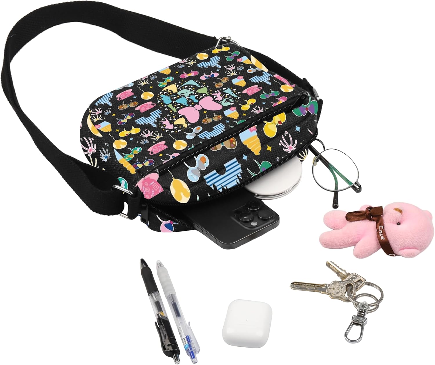 MBMSO Princess Crossbody Bag Princess Character Gifts for Princess Group Fans Fairy Tales Princess Merch Princess Party Purse - Image 6