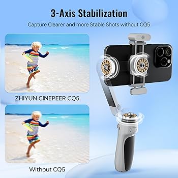 Amazon.com: ZHIYUN CINEPEER CQ5 Combo 3-Axis Stabilizer for iPhone