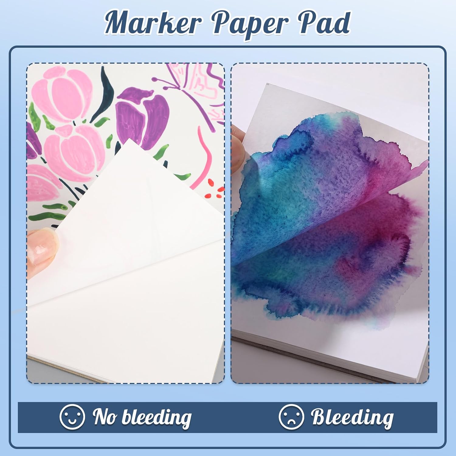 7.6 × 7.6 Inch Marker Sketchbook,120gsm Drawing Paper for Alcohol Markers image 4