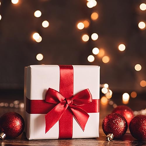 Miniatura 487 de Cinta de satén verde esmeralda de doble cara de 1-1/2 pulgadas x 50 yardas, cinta de poliéster verde esmeralda para envolver regalos, muy adecuada