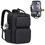 RUCYEN Barber Bag, Large Capacity Barber Case, Travel Hairdresser Organizer Supplies Bag, Hairstylist Backpack for Hair Cutting Tools