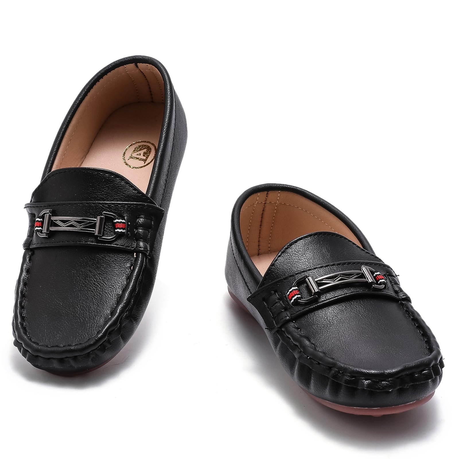 DADAWEN Kinder Jungen Mädchen Mokassin Kunstleder Slip-On Schuhe Schule Hochzeit Kirche Penny Loafer