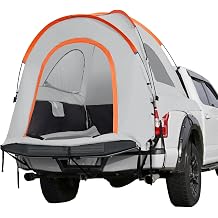 Truck Bed Tent, 5.5-6 Pickup Truck Tent with Rain Layer and Carry Bag, Waterproof PU2000mm Double Layer Truck Tent for Camping, Accommodate 2-3 Person, for Camping Traveling Outdoor Activities